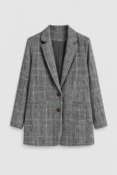Charlotte | Classic Plaid Blazer