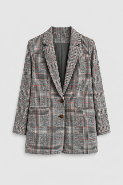 Charlotte | Classic Plaid Blazer