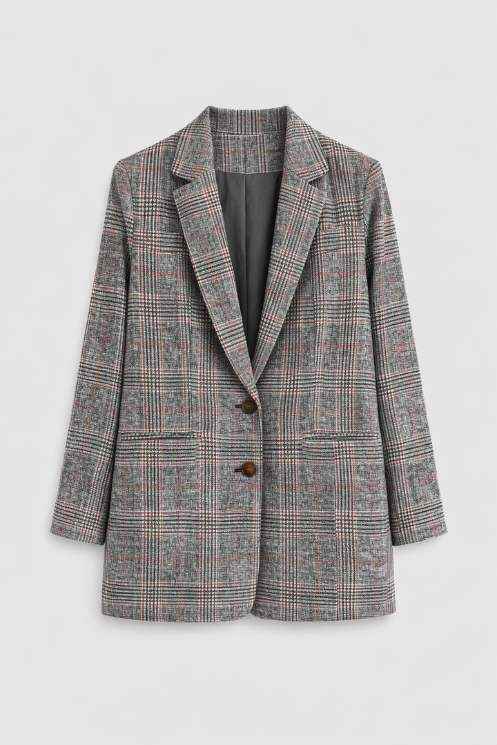 Charlotte | Classic Plaid Blazer