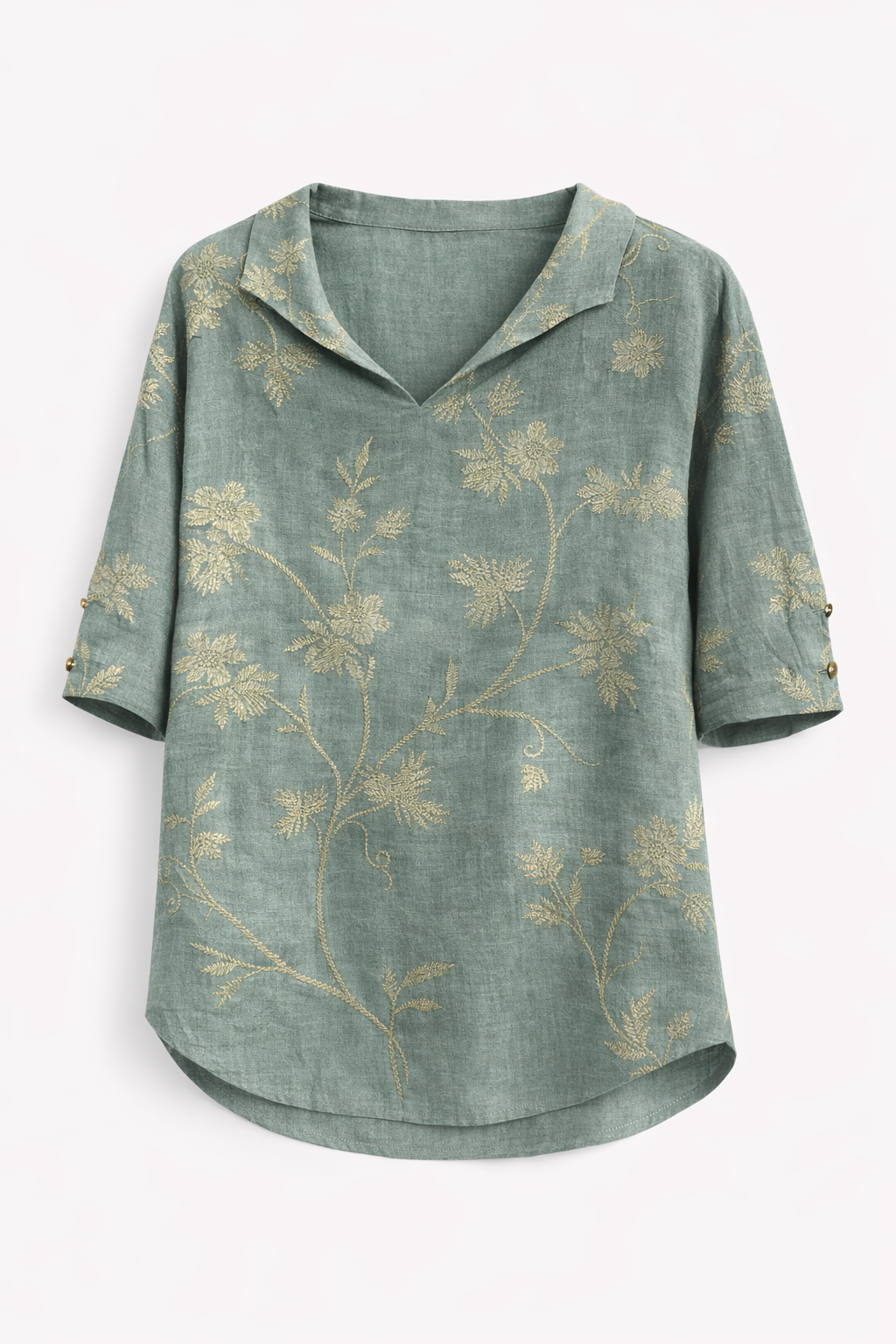 Mara | Relaxed Linen Hooded Blouse