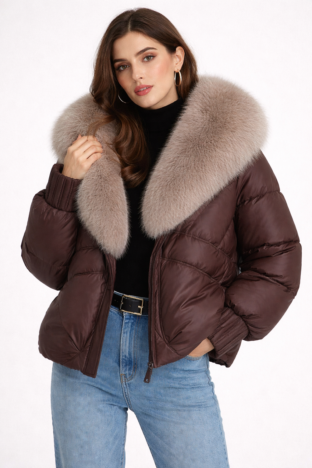 Valentina | Faux Fur Collar Puffer Jacket