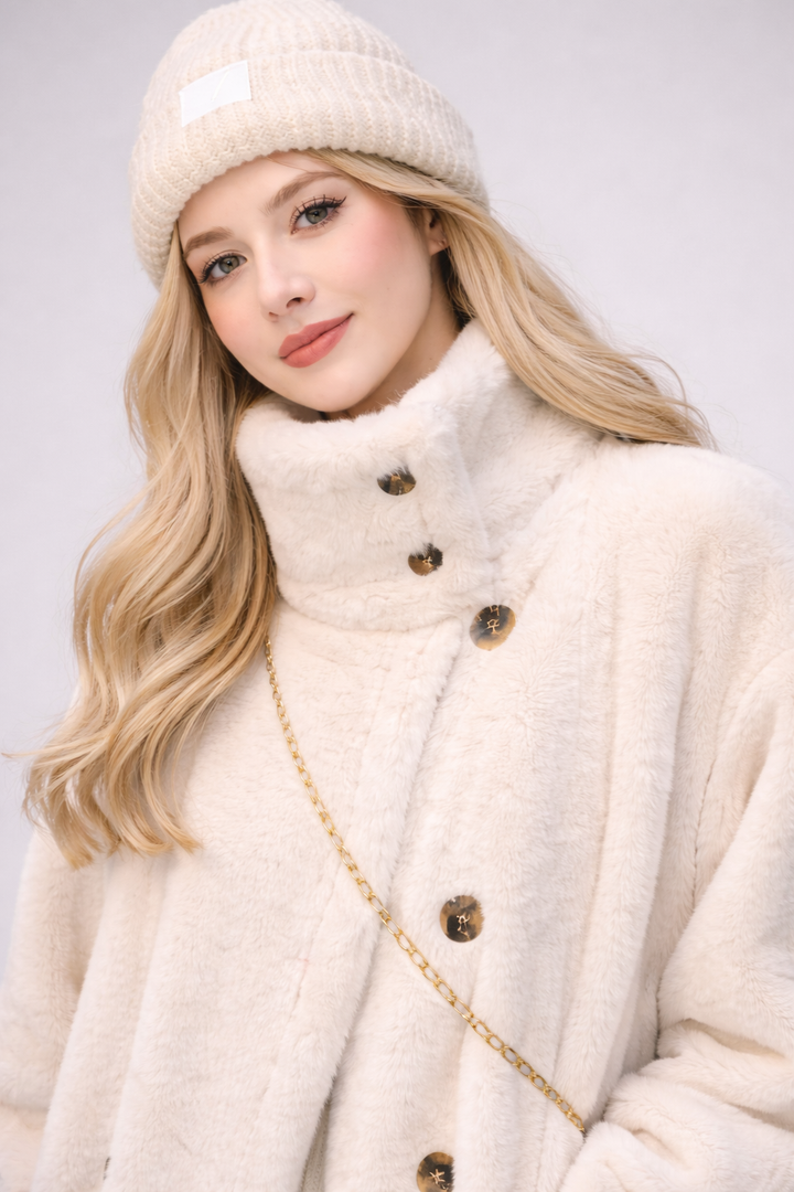 Elara | Long Teddy Coat