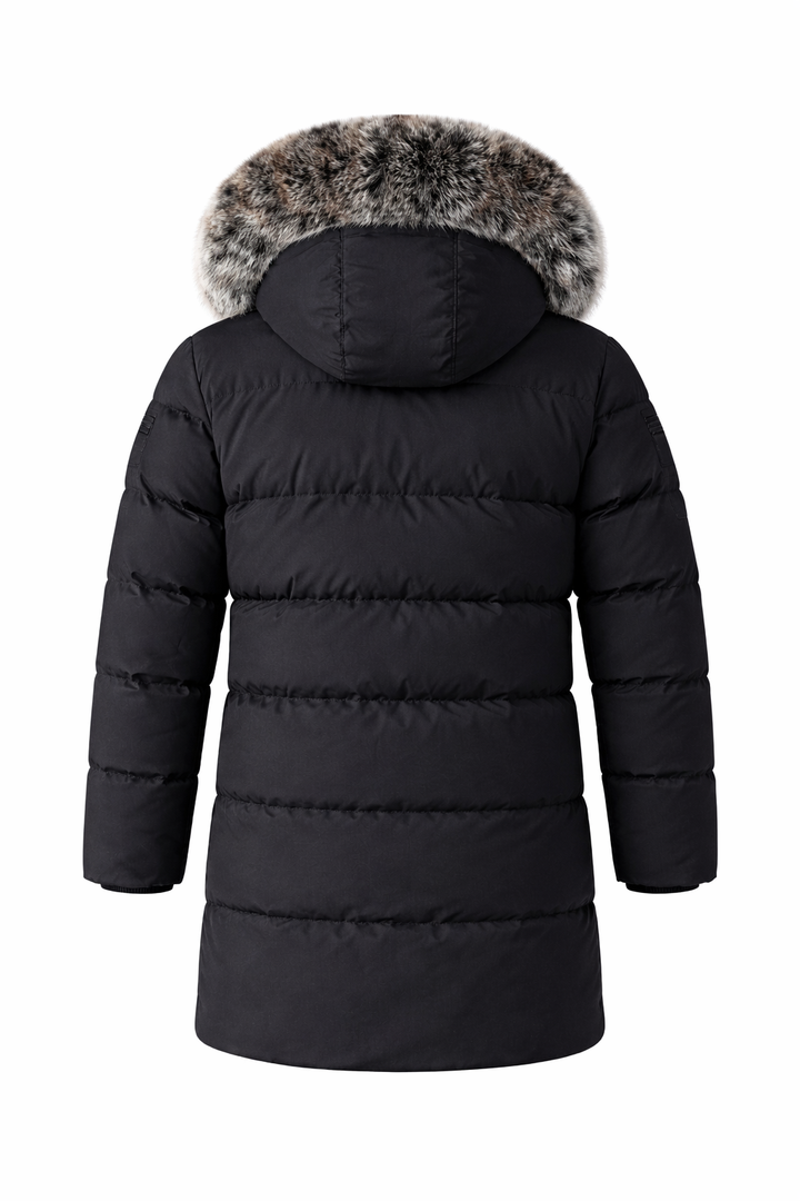 Damian | Fur-Trim Hooded Puffer Parka