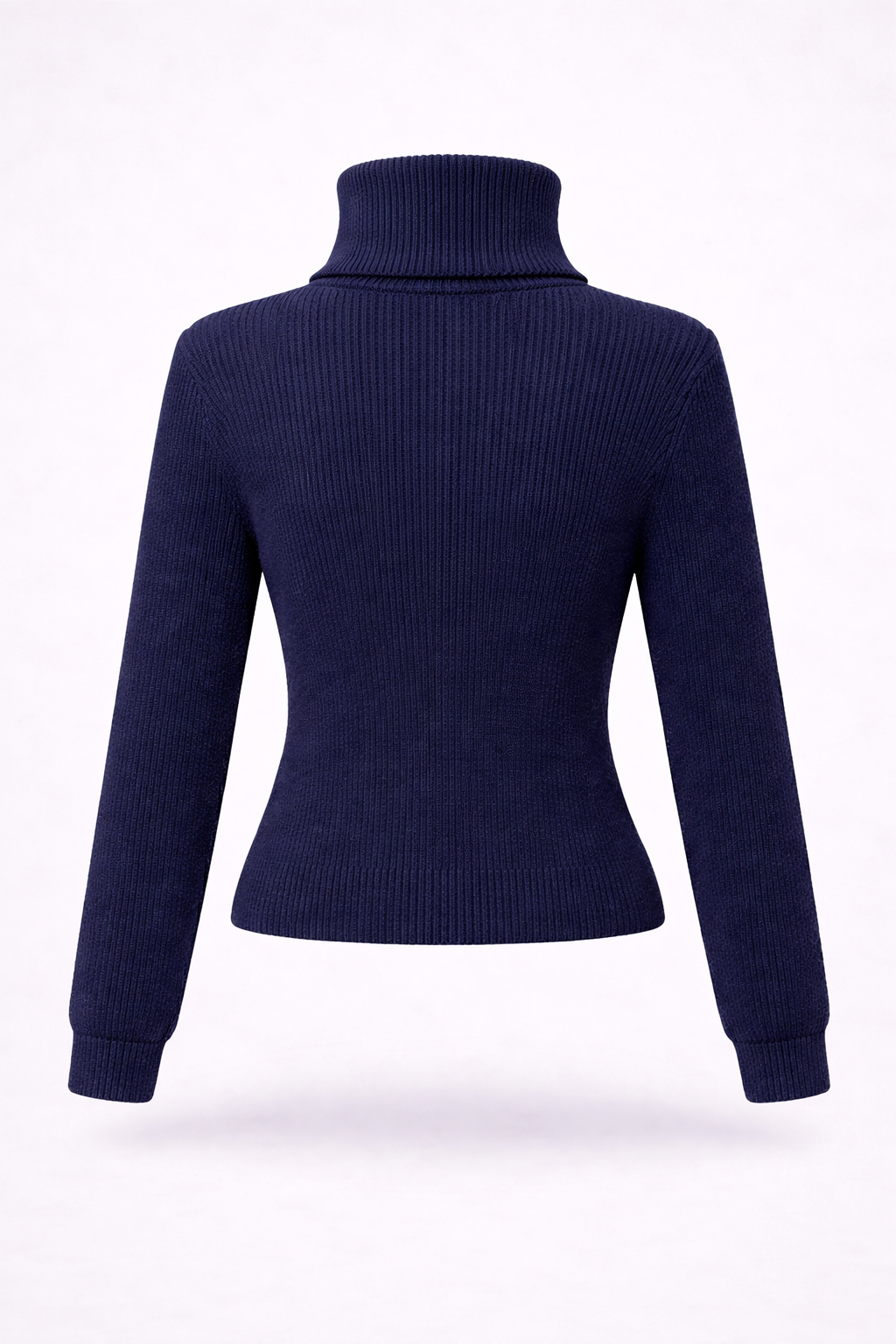 Nina | Ribbed Turtleneck Knit Top