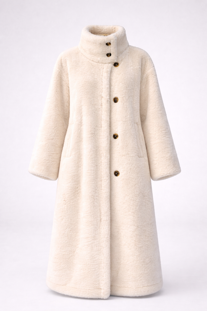 Elara | Long Teddy Coat