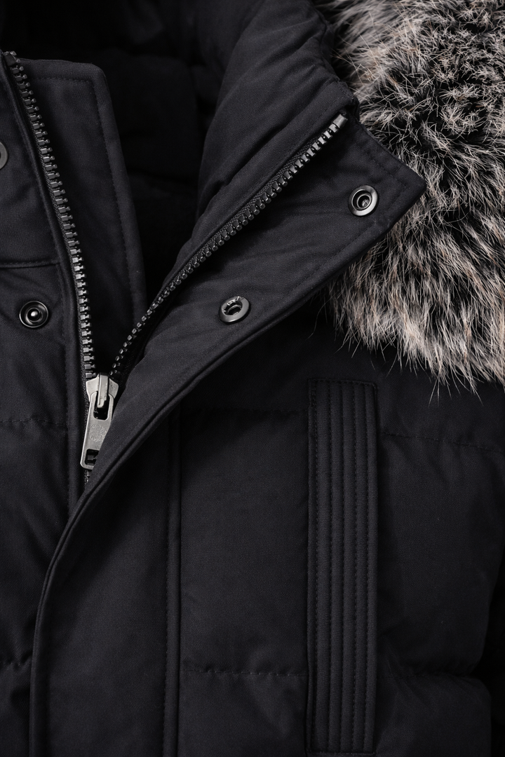 Damian | Fur-Trim Hooded Puffer Parka
