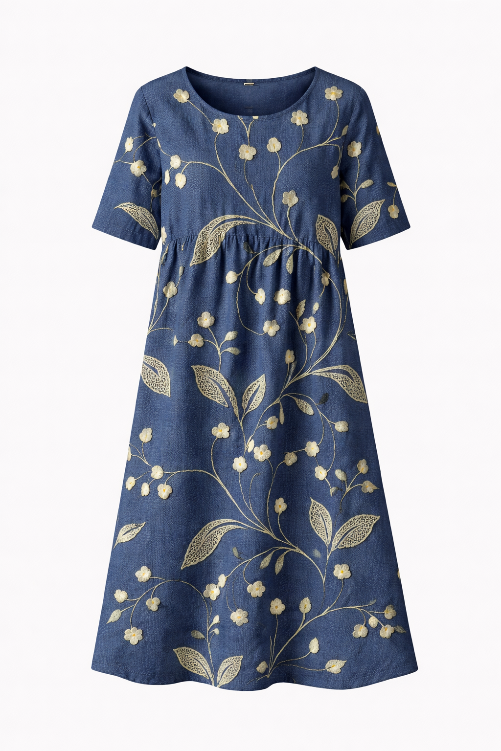 Elara | Vintage Floral Midi Dress
