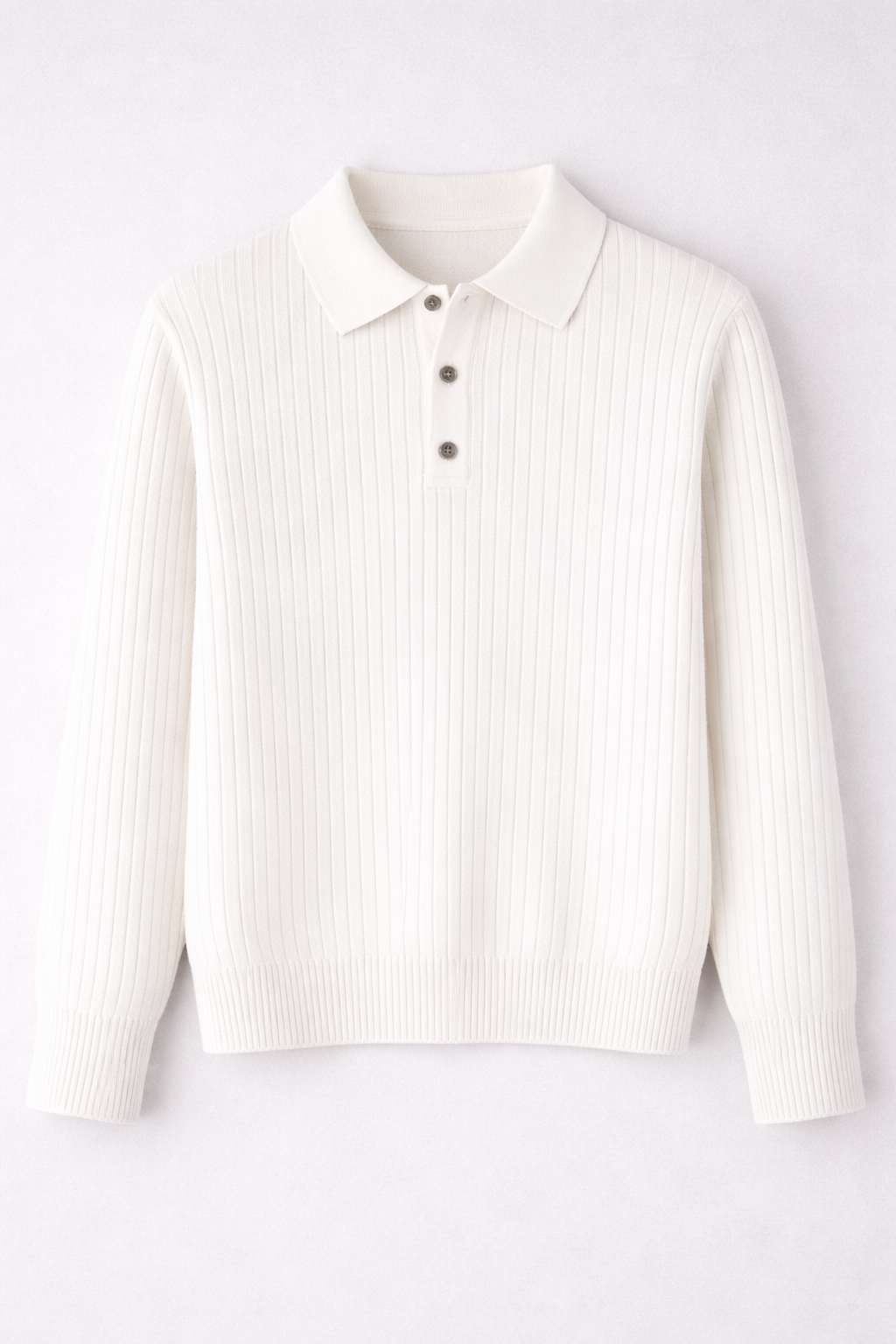 Noah | Ribbed Knit Polo Sweater