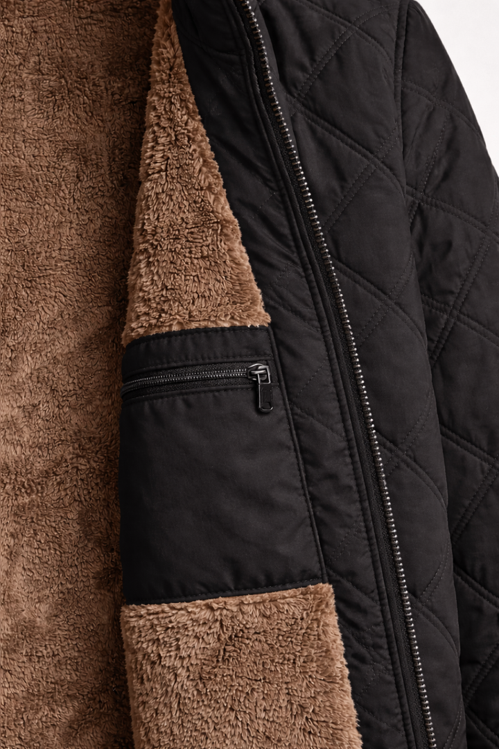 Matteo | Quilted Sherpa-Lined Winter Jacket