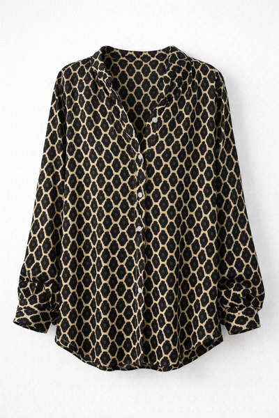 Nadia | Geometric Print Blouse