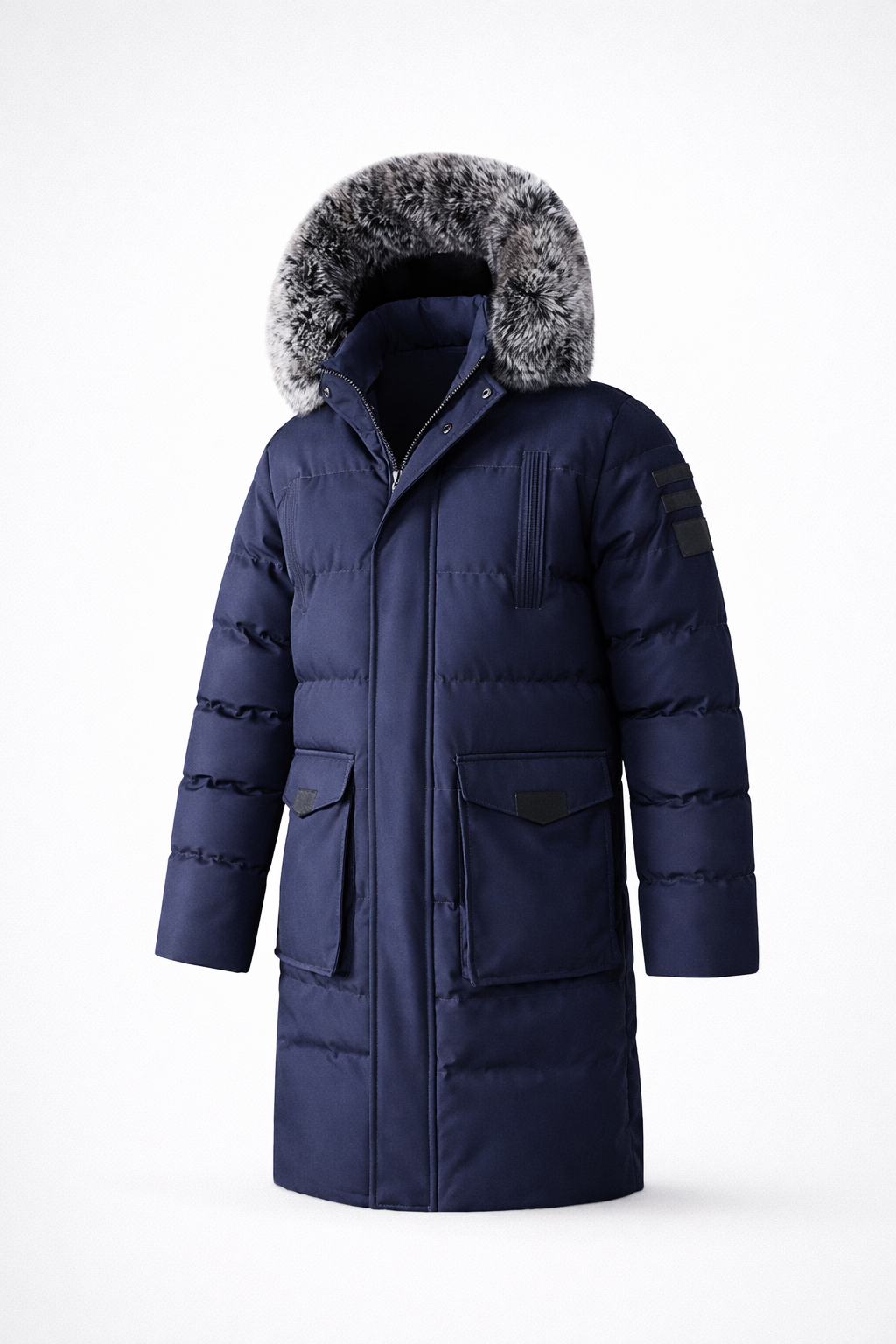 Damian | Fur-Trim Hooded Puffer Parka