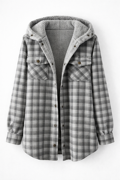 Brooke | Sherpa-Lined Plaid Jacket