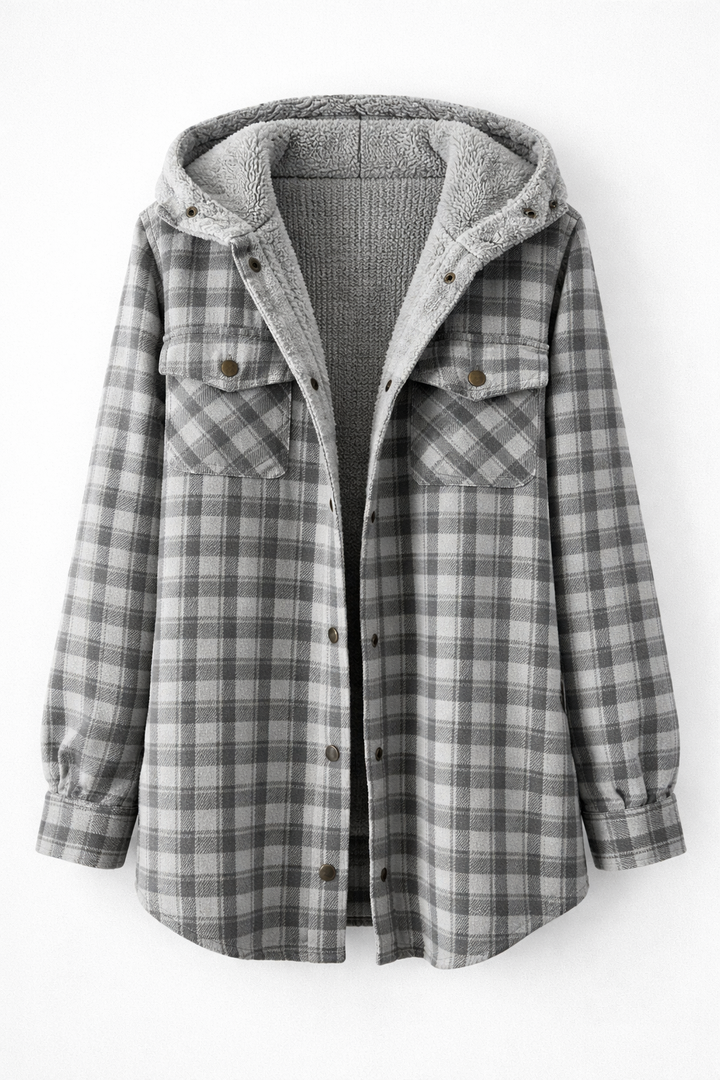 Brooke | Sherpa-Lined Plaid Jacket