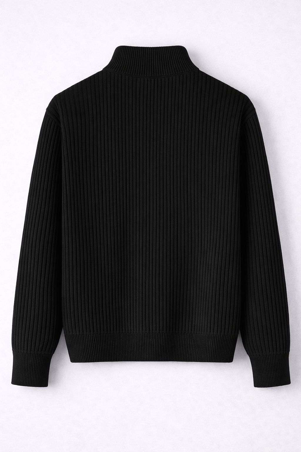 Elijah | Ribbed Quarter-Zip Sweater