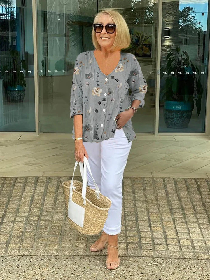 Elisa | Elegant Floral Blouse