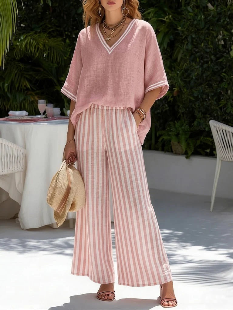 Felicia | Striped Two-Piece Co-ord Set