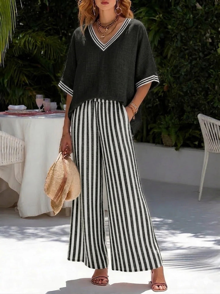 Felicia | Striped Two-Piece Co-ord Set