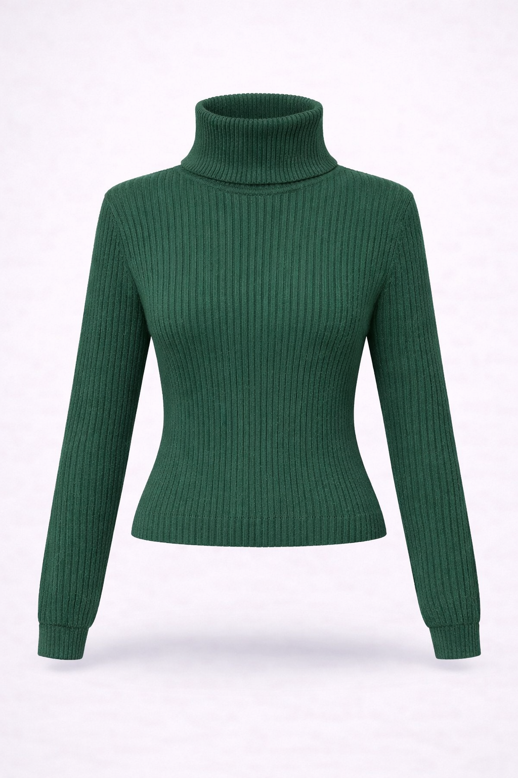 Nina | Ribbed Turtleneck Knit Top