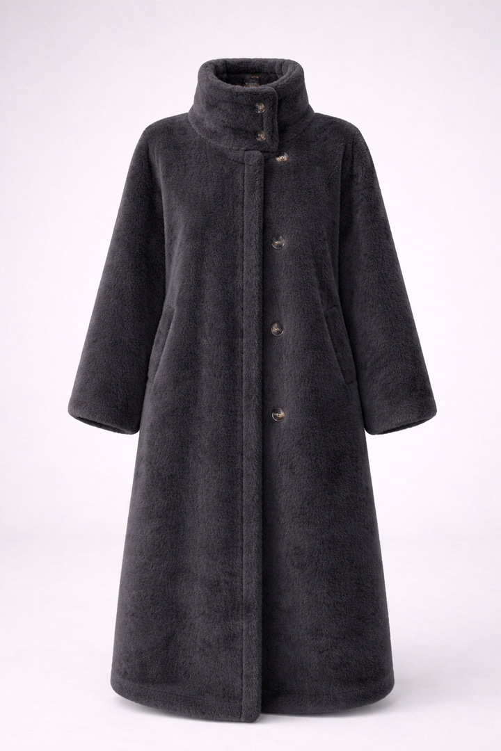 Elara | Long Teddy Coat
