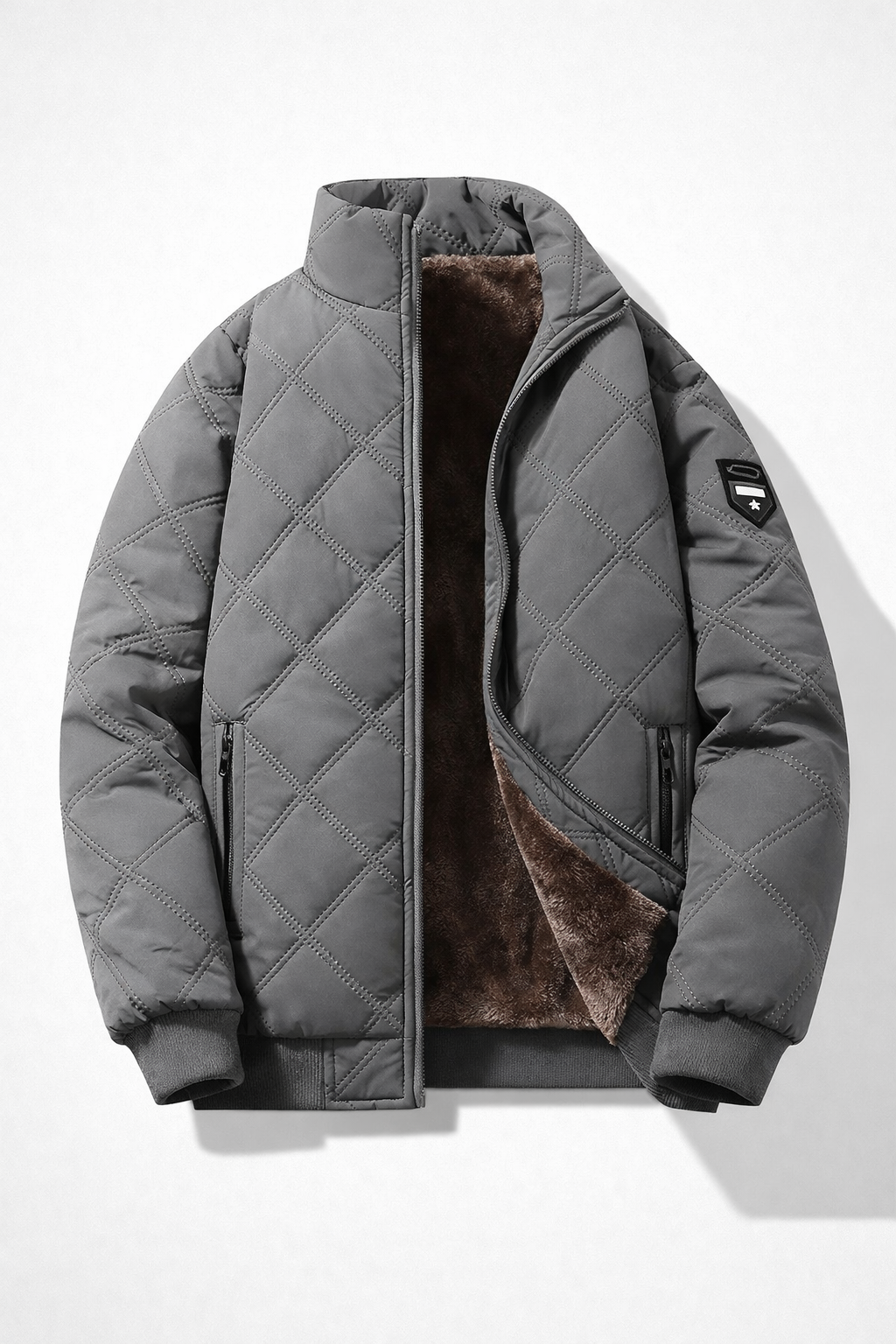 Matteo | Quilted Sherpa-Lined Winter Jacket