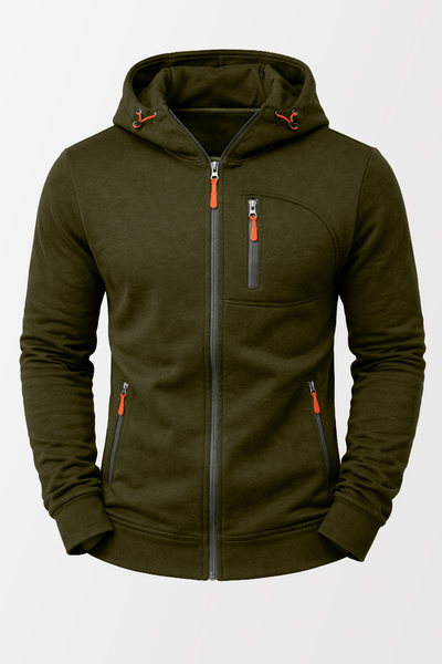 Ethan | Zip-Up Utility Hoodie