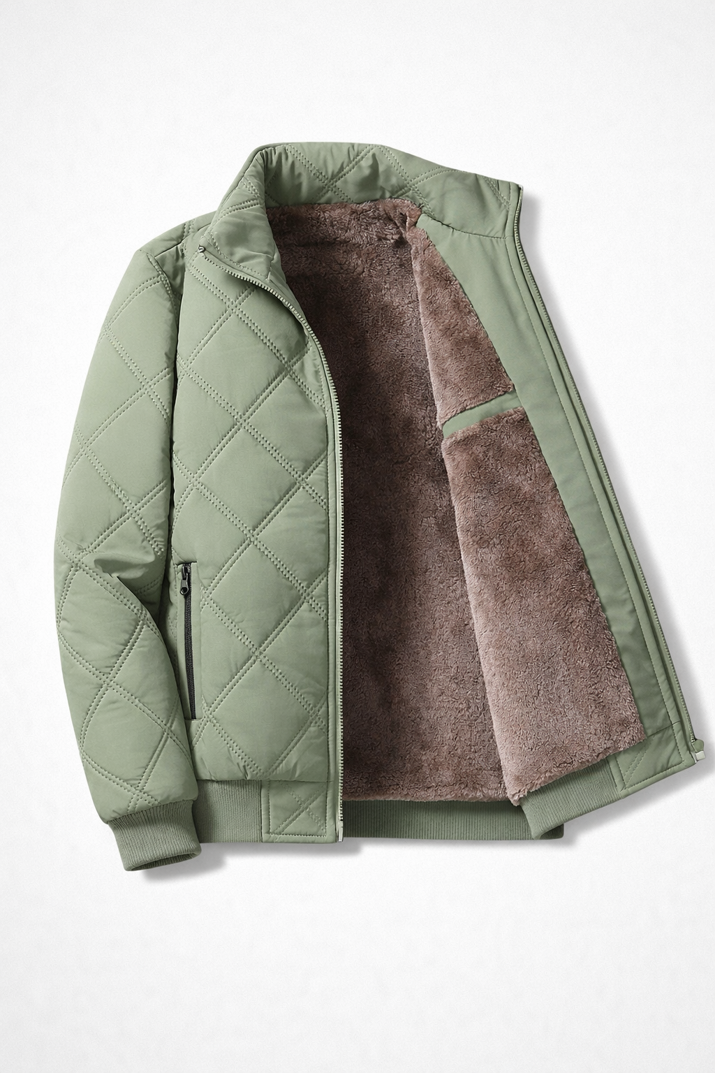 Matteo | Quilted Sherpa-Lined Winter Jacket