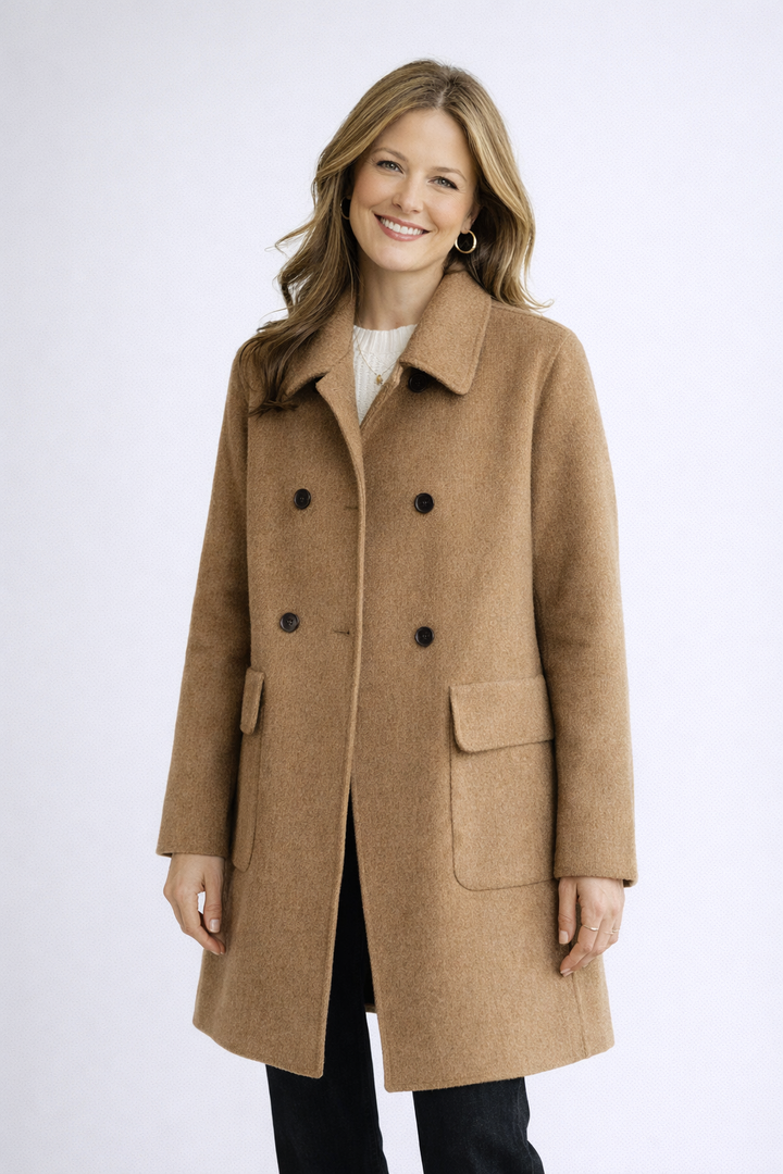 Elise | Double-Breasted Wool Coat