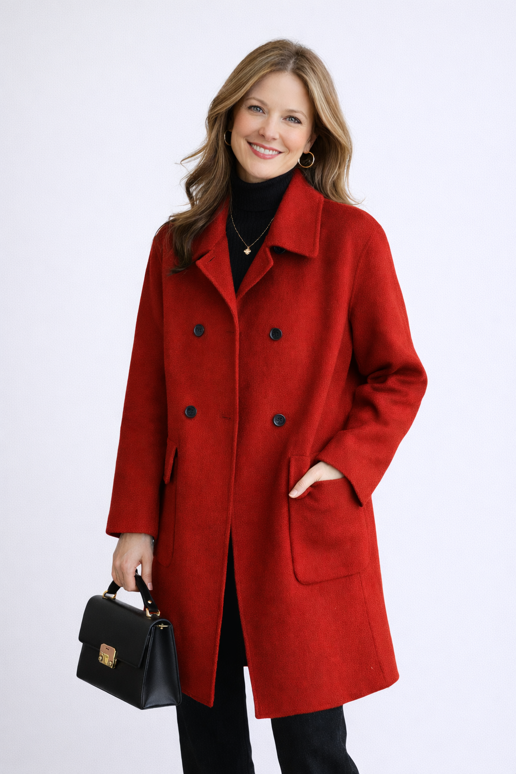 Elise | Double-Breasted Wool Coat