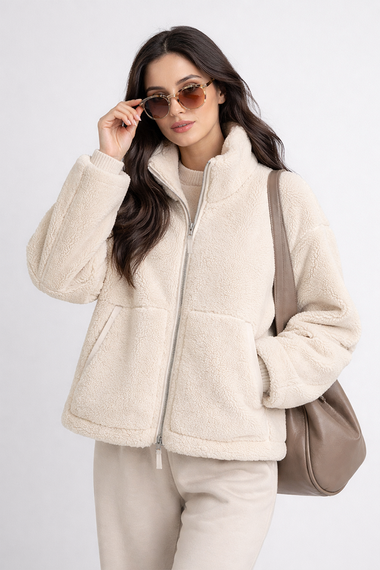 Sophie | Teddy Zip Jacket