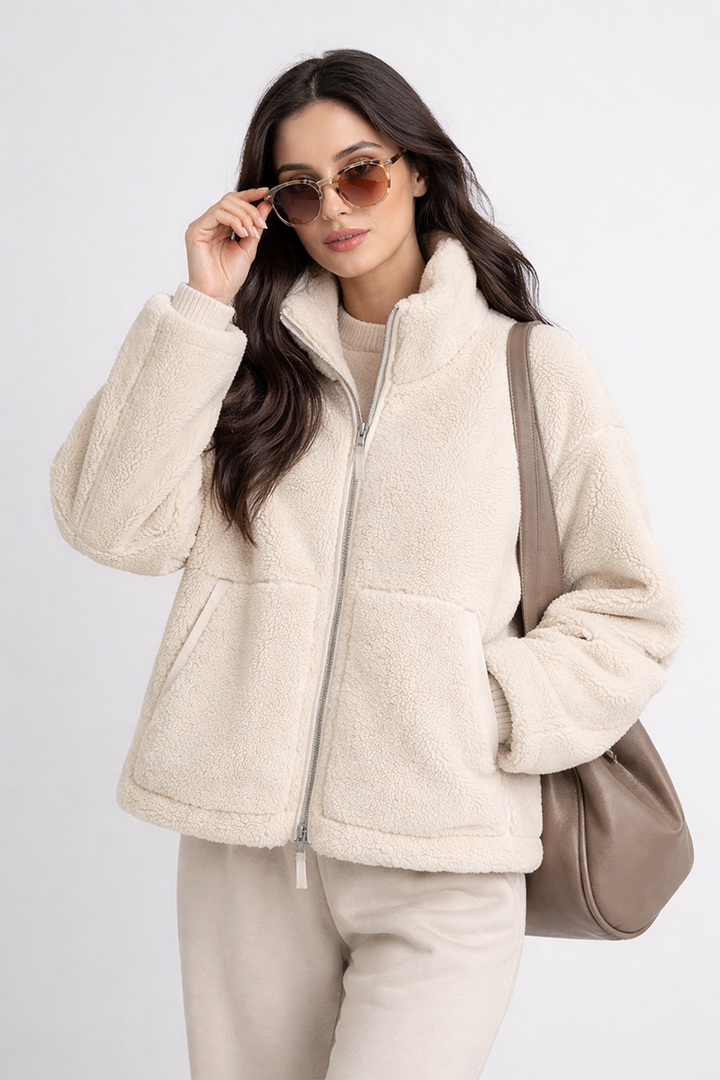Sophie | Teddy Zip Jacket