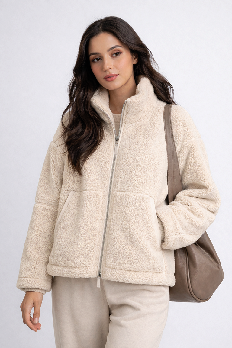 Sophie | Teddy Zip Jacket
