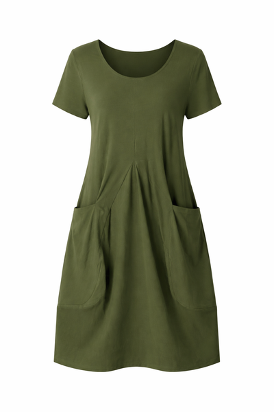 Olivia | Casual V-Neck Pocket Dress