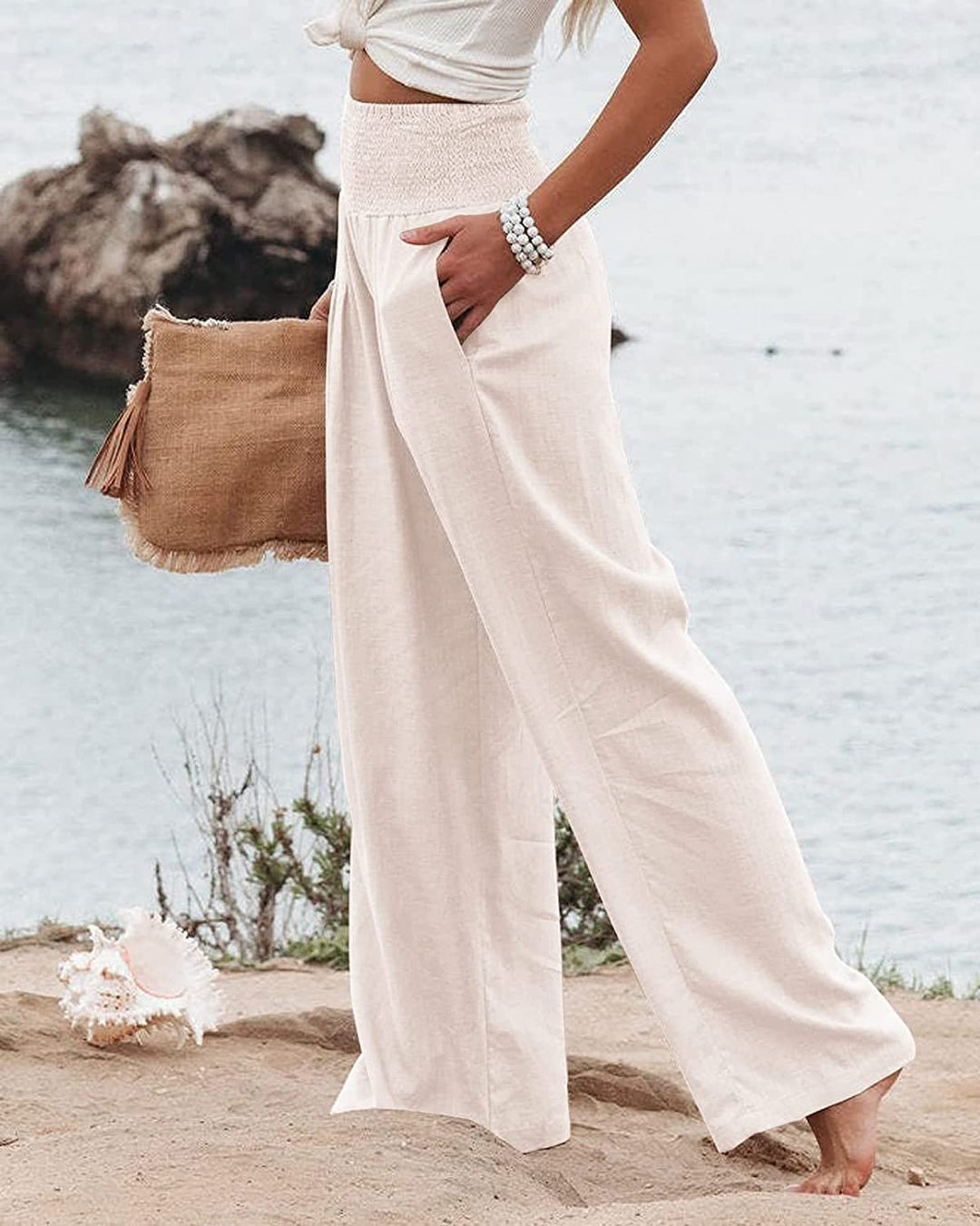 Aria | Flowing Wide-Leg Beach Pants