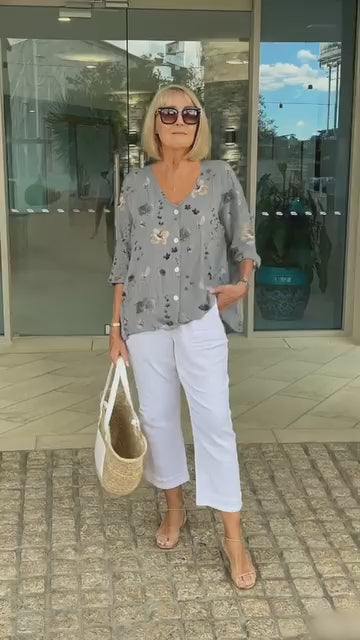 Elisa | Elegant Floral Blouse