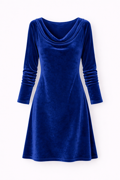 Isabella | Velvet Drape Dress