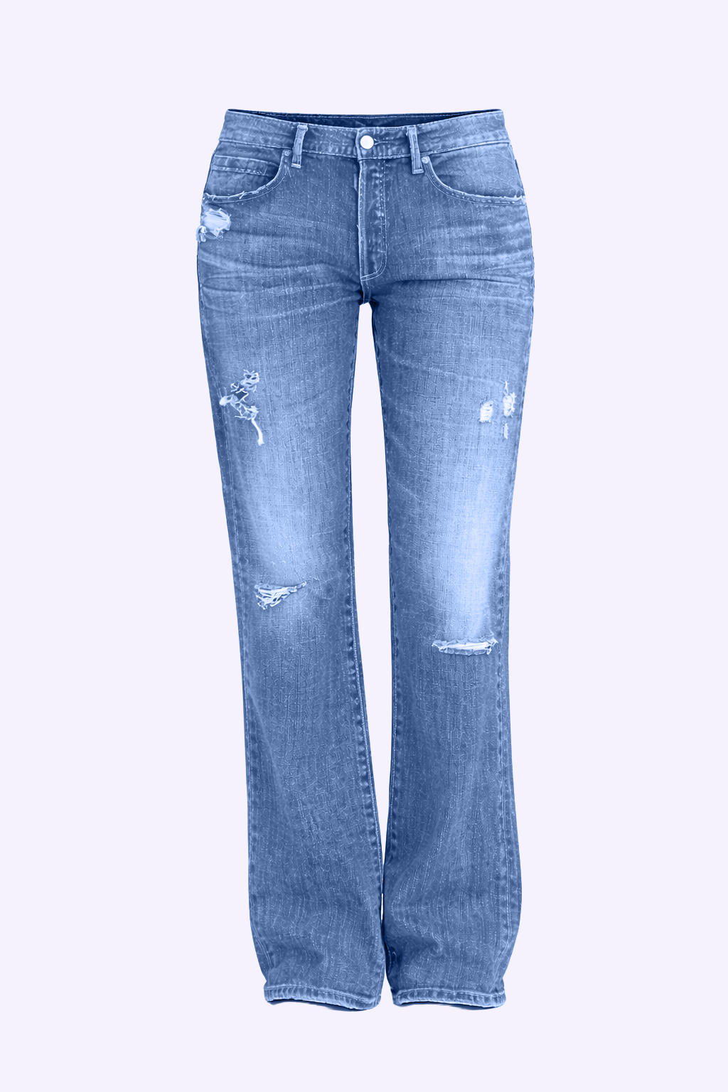 Harper | Distressed Straight-Leg Jeans
