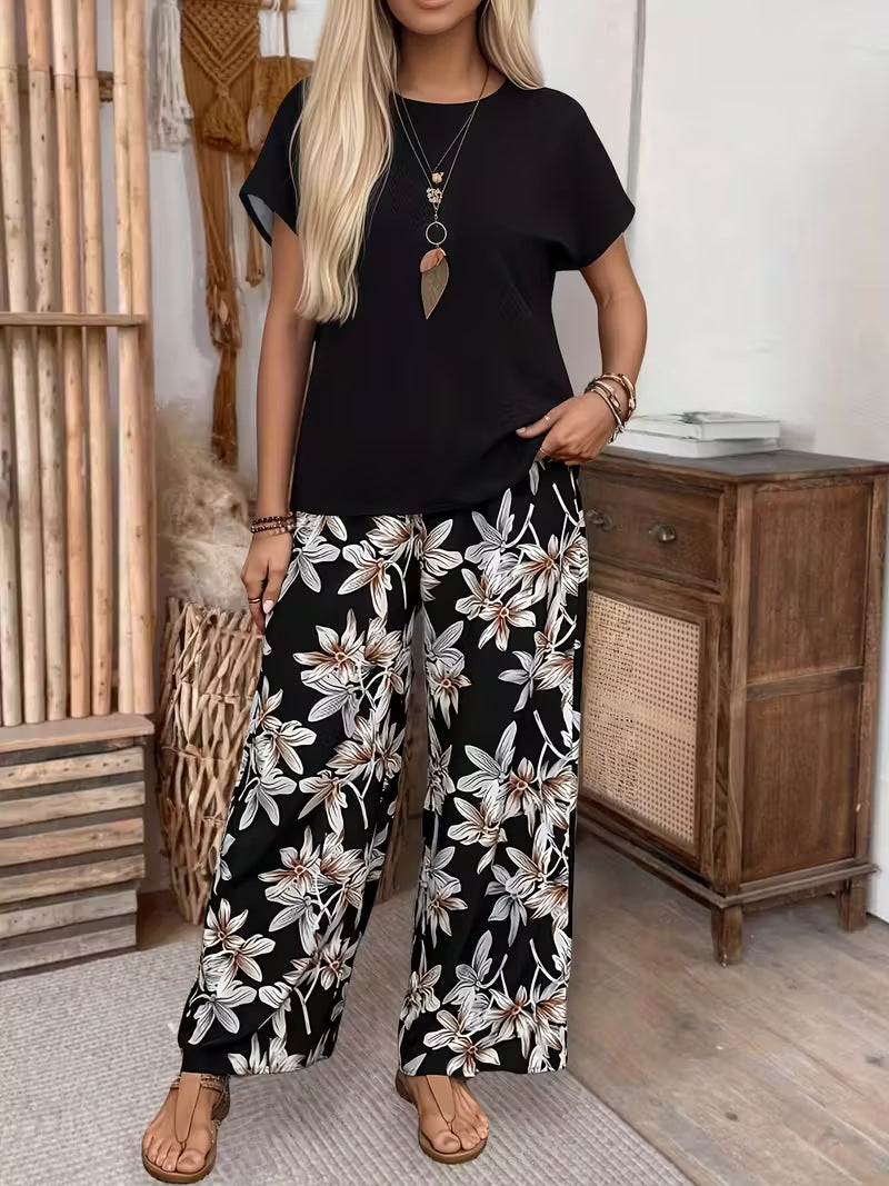Evelyn | Elegant Floral Two-Piece Set