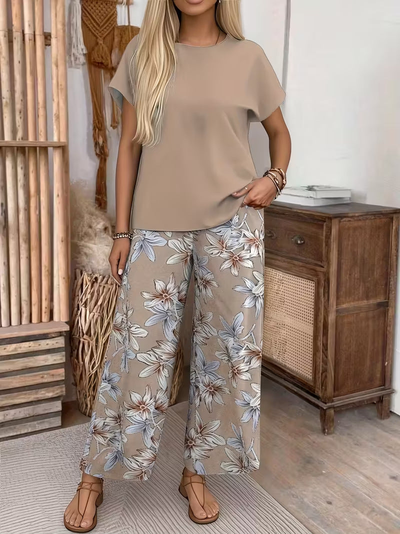 Evelyn | Elegant Floral Two-Piece Set