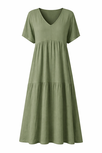 Sienna | V-Neck Boho Maxi Dress