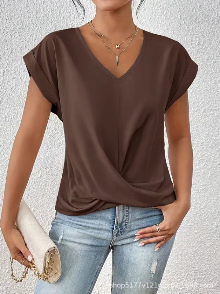 Lorainne | Tummy-Tucking V-Neck Top
