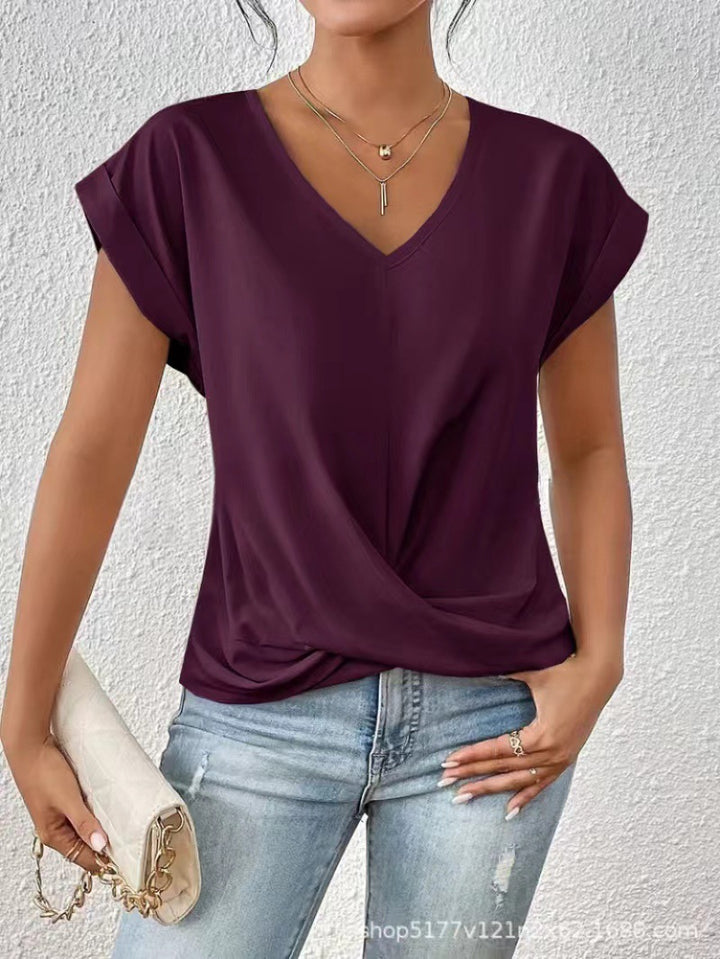 Lorainne | Tummy-Tucking V-Neck Top