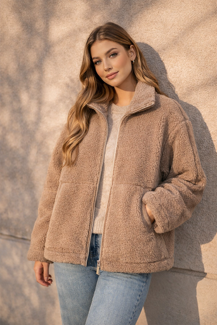 Sophie | Teddy Zip Jacket