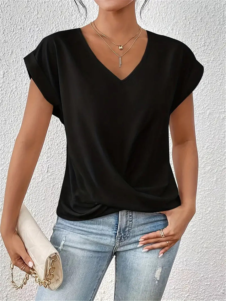 Lorainne | Tummy-Tucking V-Neck Top