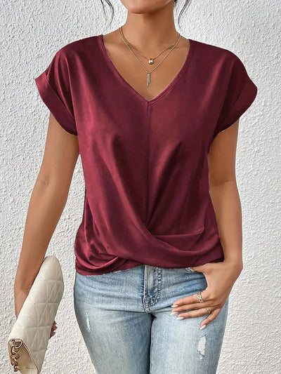 Lorainne | Tummy-Tucking V-Neck Top