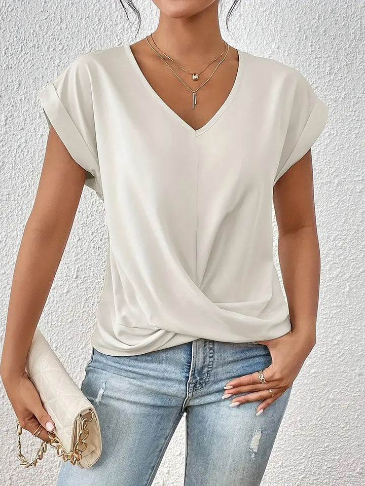 Lorainne | Tummy-Tucking V-Neck Top