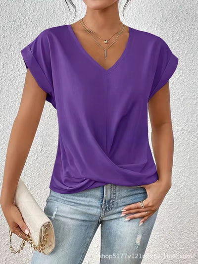 Lorainne | Tummy-Tucking V-Neck Top
